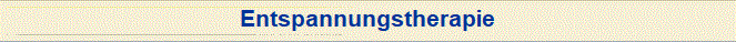 Entspannungstherapie