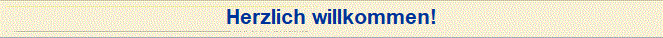 Herzlich willkommen!